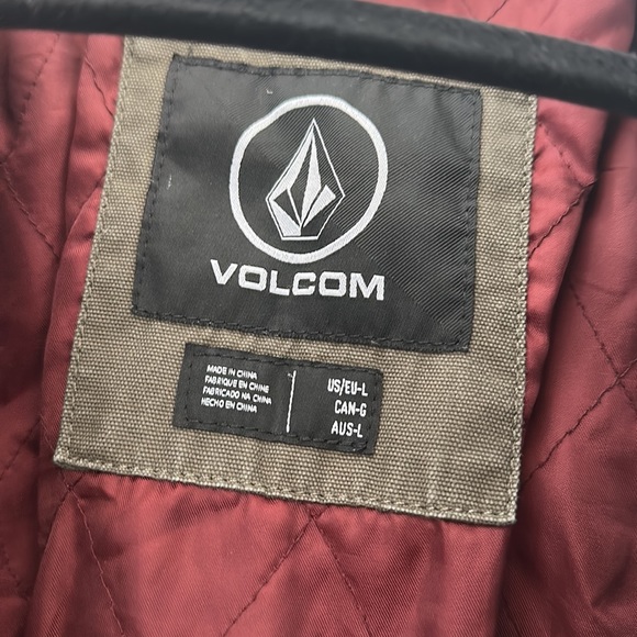 Volcom green canvas jacket/shacket - Picture 3 of 4